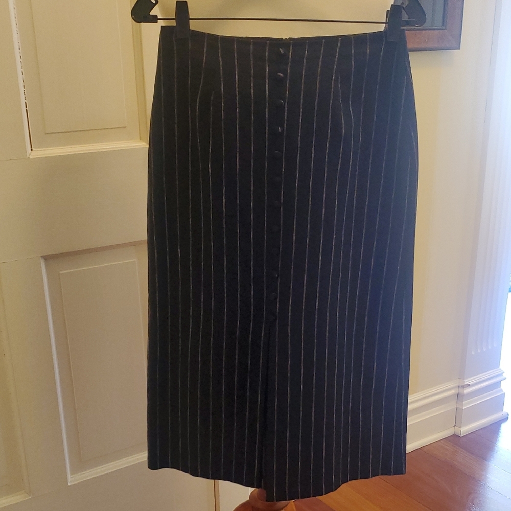 Striped Pencil Skirt
